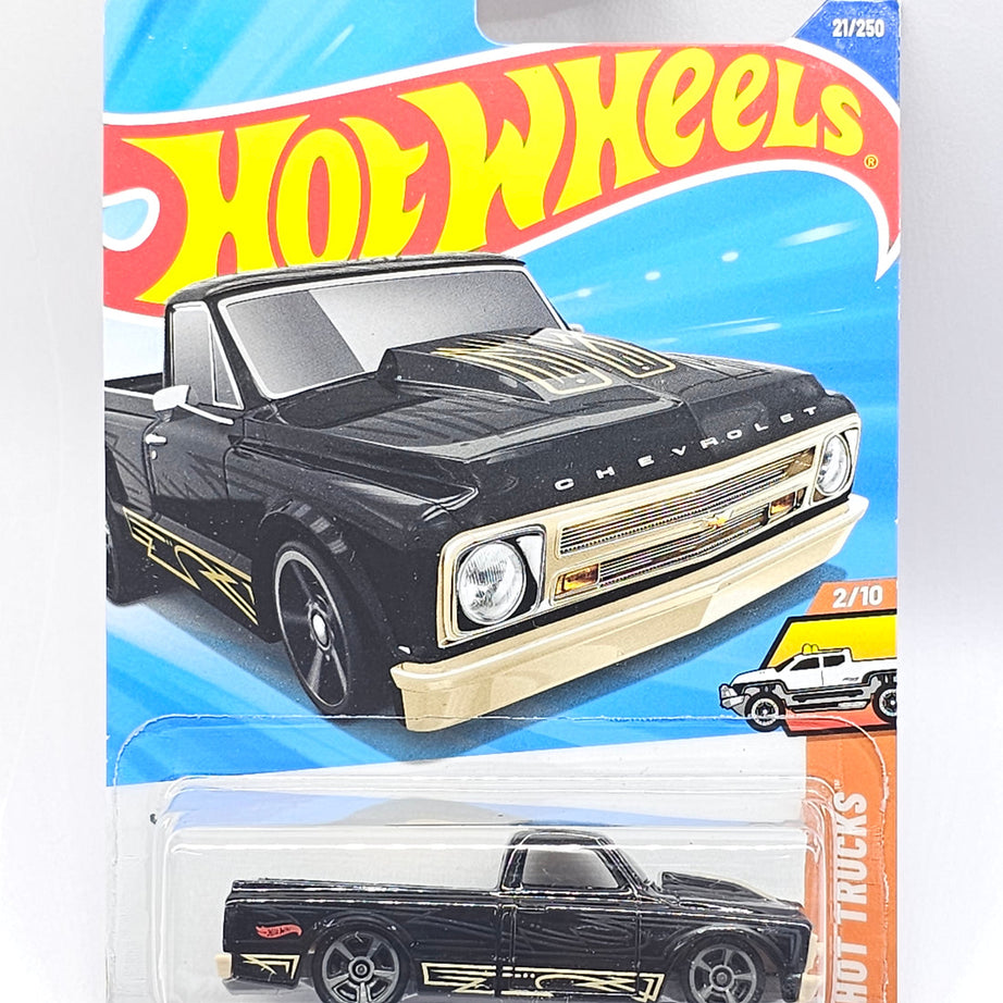 Hot Wheels '67 Chevy C10 (21/250) | HW Hot Trucks Series (2/10) | 1:64 Scale Die-Cast Classic Pickup for Kids & Collectors