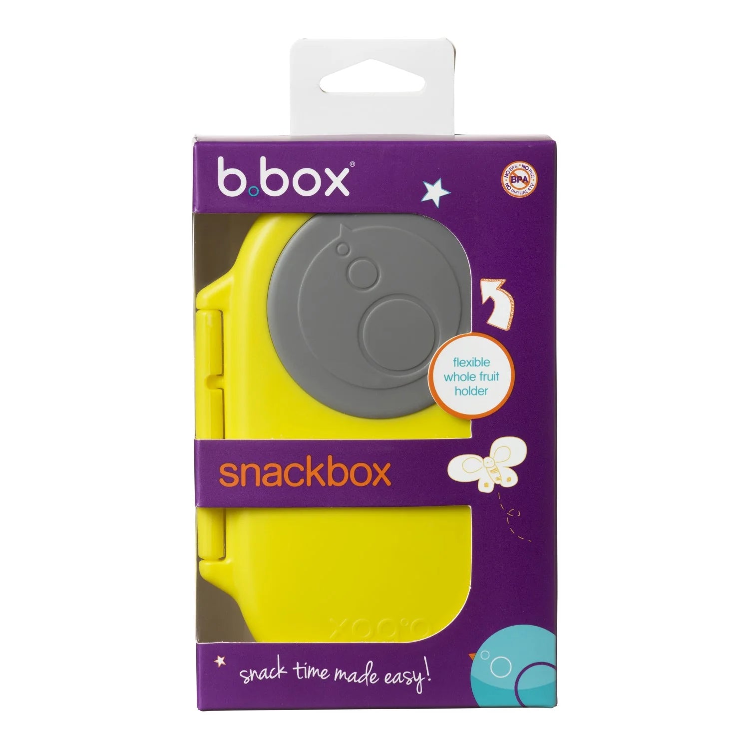 b.box Snackbox Lemon Sherbet Yellow Grey - MINIMEE KIDS