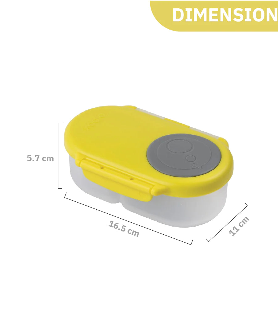 b.box Snackbox Lemon Sherbet Yellow Grey - MINIMEE KIDS