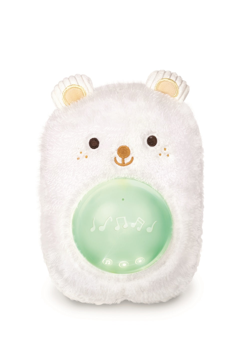 Hape Portable Baby White Noise Sound Machine My Music Pal - Huggy Bobo | White Noise, Personalized Recording, Lullabies & Plush Toy | Newborn Sleep Aid with Soft Night Light