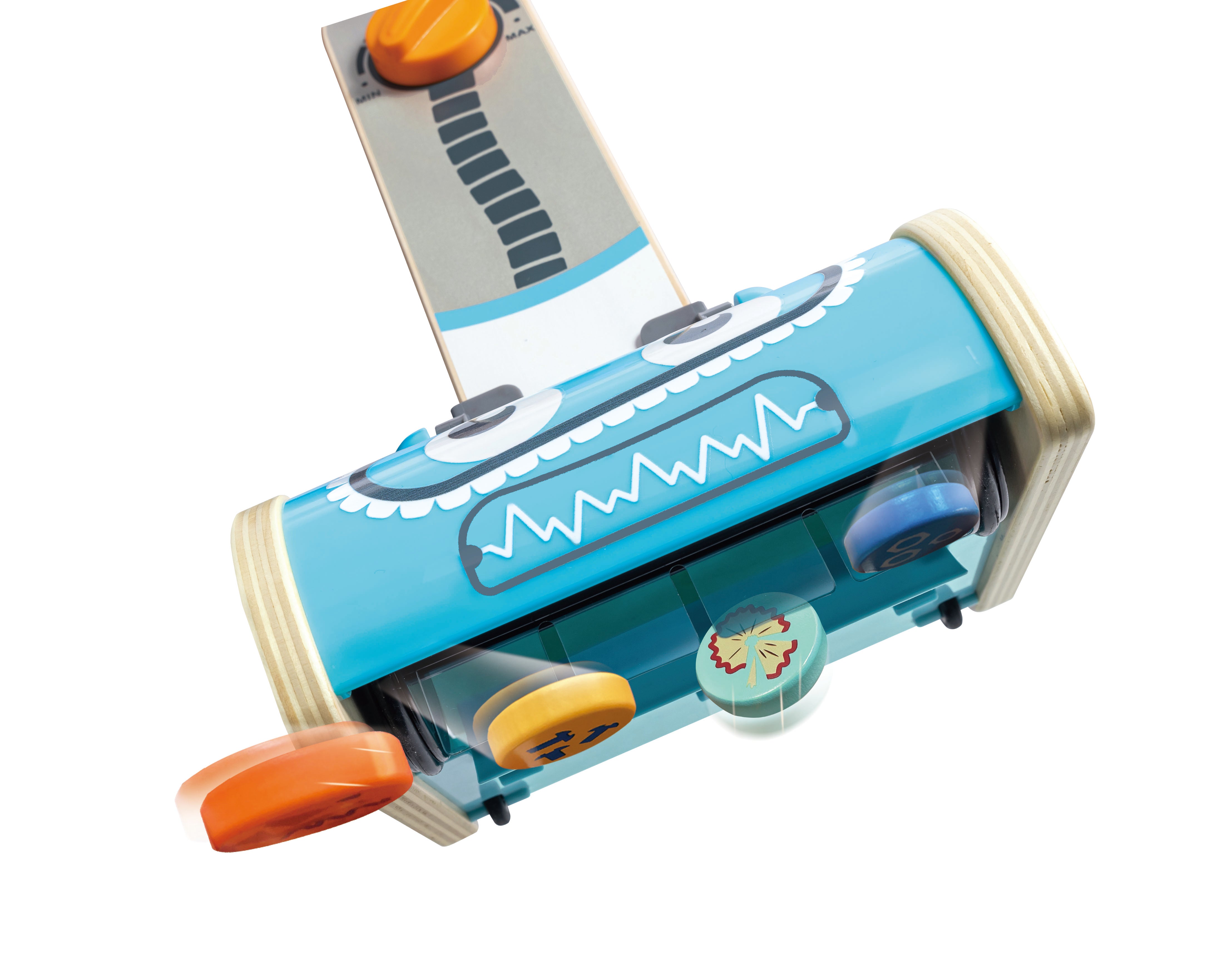 Hape Vacuum Playset for Kids – 7-Piece Robot Face Cleaning Toy | Pretend Play for 2–6 Year Olds | Enhances Motor Skills & Confidence through Tidy Fun