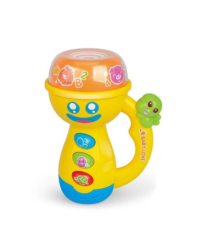 Fivestar Toys Learning Fun Pacify Flashlight | Kids Musical Flashlight Toys with Night Light Projector for Toddlers 12-18 Months - MINIMEE KIDS