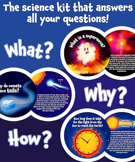 Skillmatics Science Snippets Space Kit - STEM Learning Resource & Educational Toys for Boys & Girls, 70+ Double-Sided Interactive Cards, Gifts for Ages 7, 8, 9 & Up - MINIMEE KIDS
