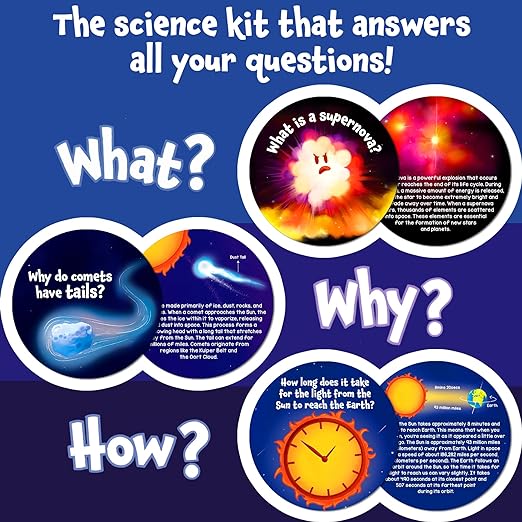 Skillmatics Science Snippets Space Kit - STEM Learning Resource & Educational Toys for Boys & Girls, 70+ Double-Sided Interactive Cards, Gifts for Ages 7, 8, 9 & Up - MINIMEE KIDS