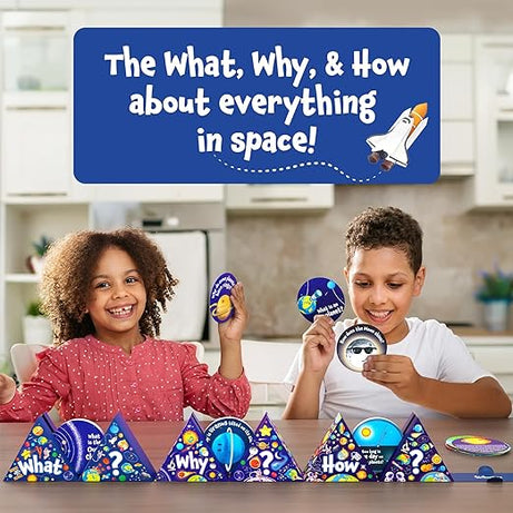 Skillmatics Science Snippets Space Kit - STEM Learning Resource & Educational Toys for Boys & Girls, 70+ Double-Sided Interactive Cards, Gifts for Ages 7, 8, 9 & Up - MINIMEE KIDS