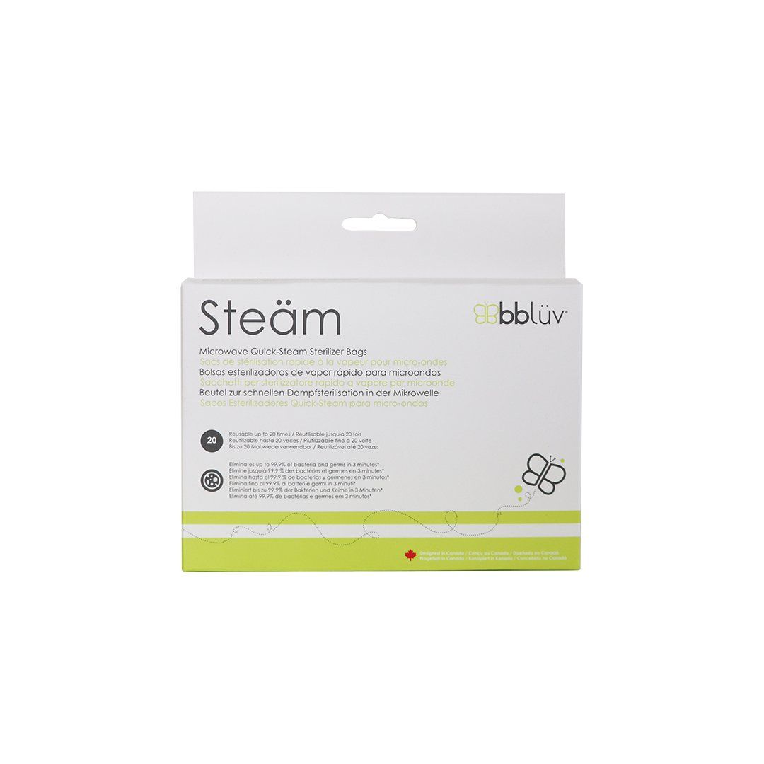 BBluv Steam Microwave Quick Steam Sterilizer Bags - 6 Units * 20 time uses