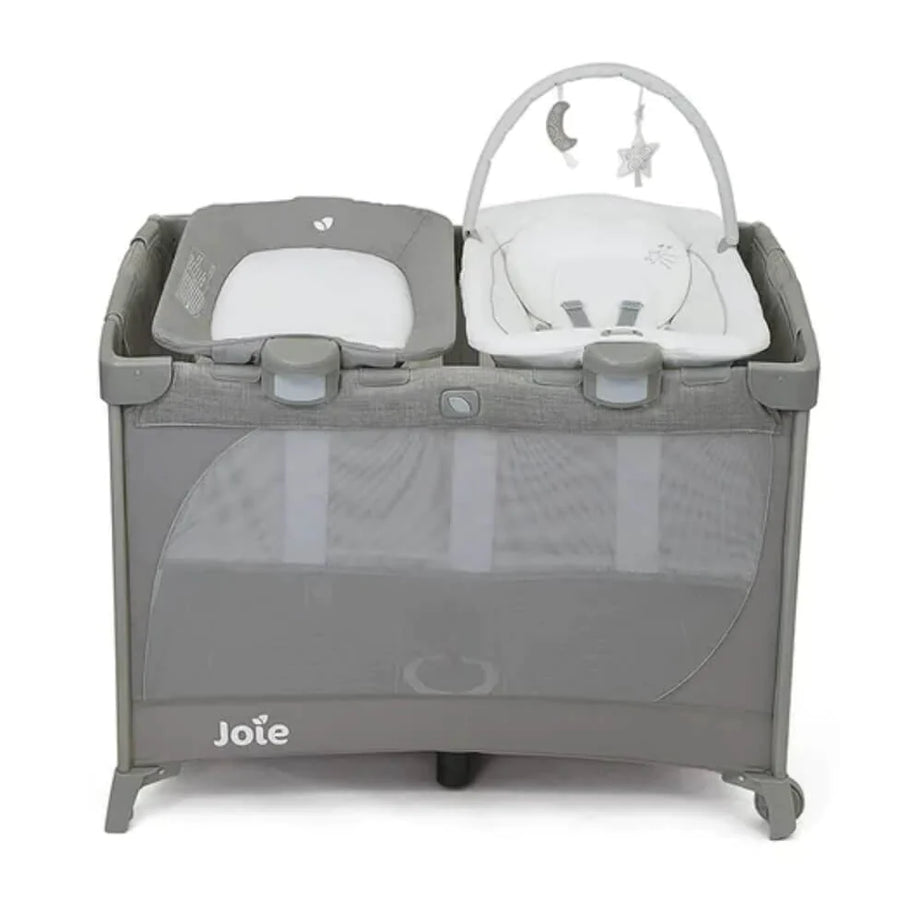 Joie Commuter Change & Bounce Travel Cot with Changer & Snoozing Seat | Play Yard - Starry Night - MINIMEE KIDS