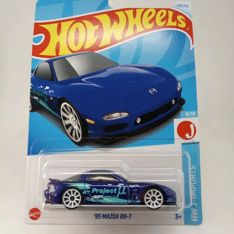 Hot Wheels '95 Mazda RX-7 | HW J-Imports 9/10 | Die-Cast Car for Ages 3+ | Collector Number 170/250