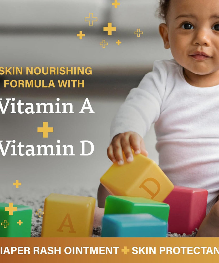 A+D Original Diaper Rash Ointment & Skin Protectant (4 oz / 113g) – Prevent & Heal Baby Ointment with Vitamins A and D, Lanolin & Petrolatum - MINIMEE KIDS