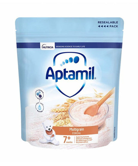 Nutricia Aptamil Multigrain Cereal For Babies 7 Months & Above - 200g | Nutrient-Rich Multigrain Cereal for Growing Babies - MINIMEE KIDS