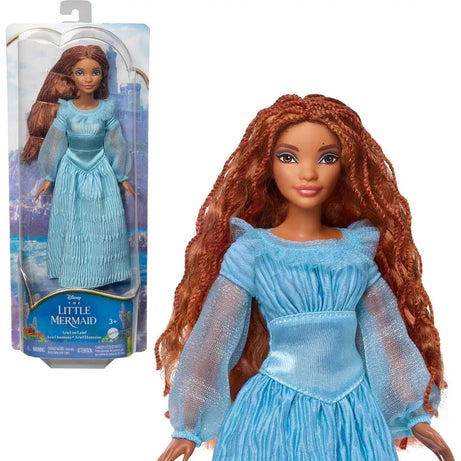 Disney The Little Mermaid Ariel on Land Doll – Poseable with Removable Dress, Shoes & Long Red Hair for Styling Fun – Perfect Gift for Ages 3 and Up