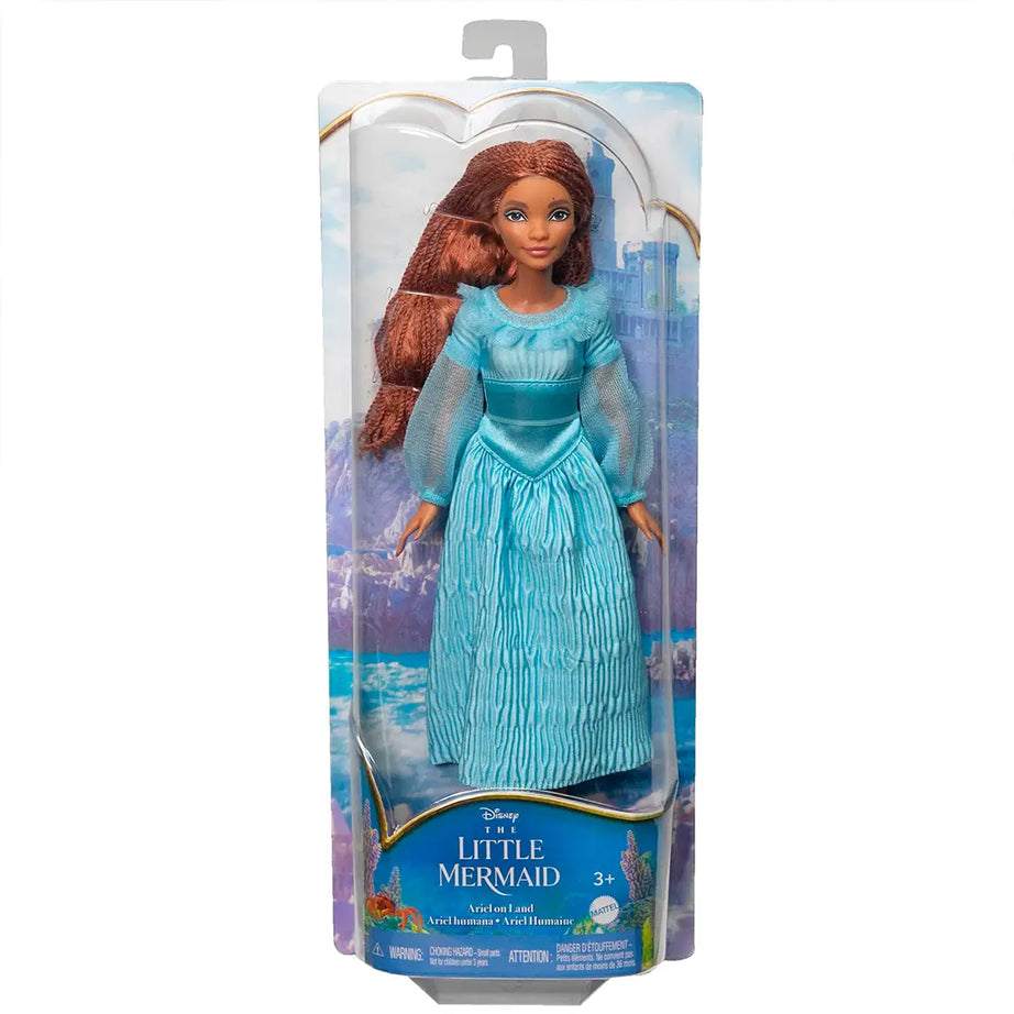 Disney The Little Mermaid Ariel on Land Doll – Poseable with Removable Dress, Shoes & Long Red Hair for Styling Fun – Perfect Gift for Ages 3 and Up