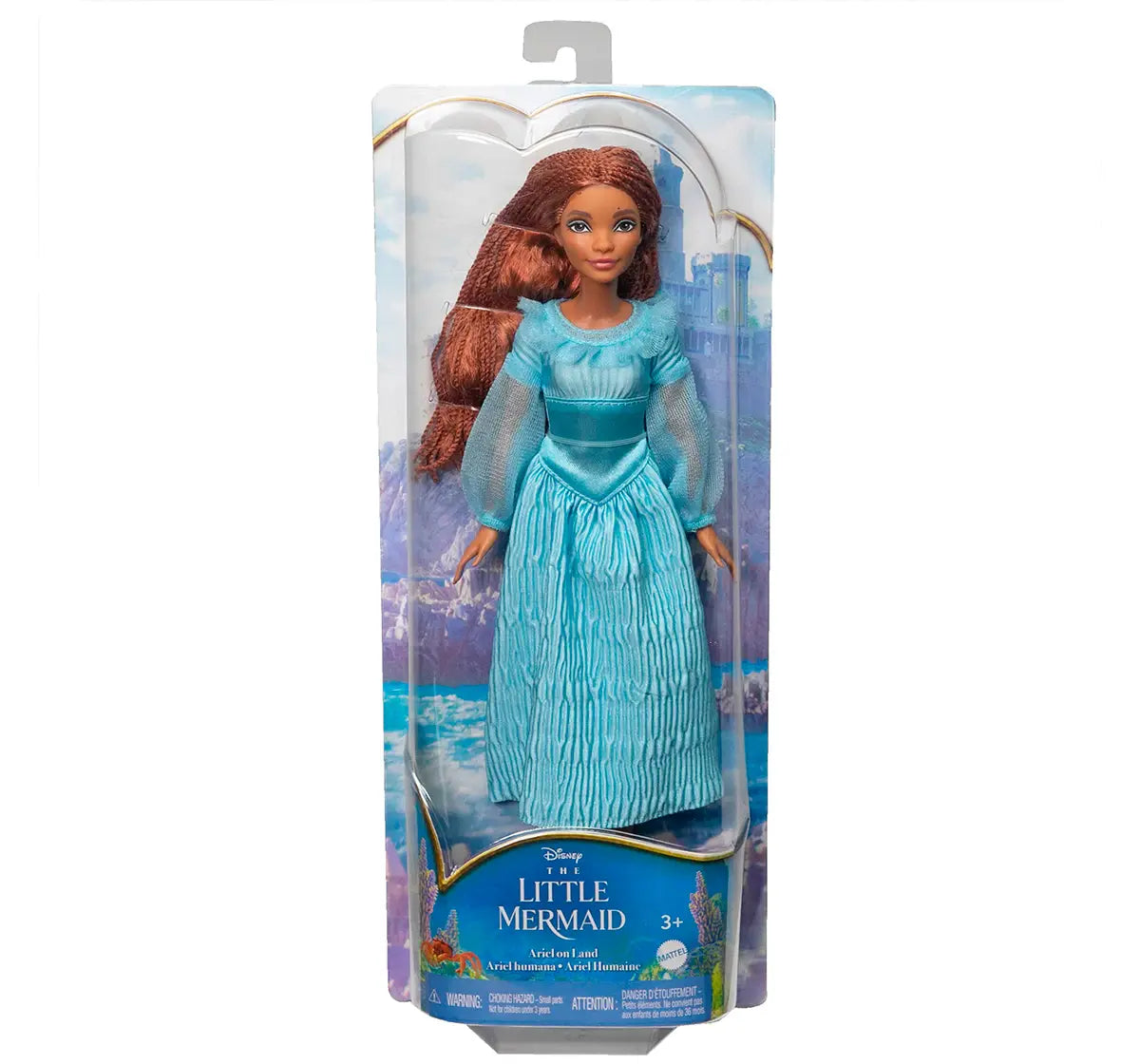 Disney The Little Mermaid Ariel on Land Doll – Poseable with Removable Dress, Shoes & Long Red Hair for Styling Fun – Perfect Gift for Ages 3 and Up