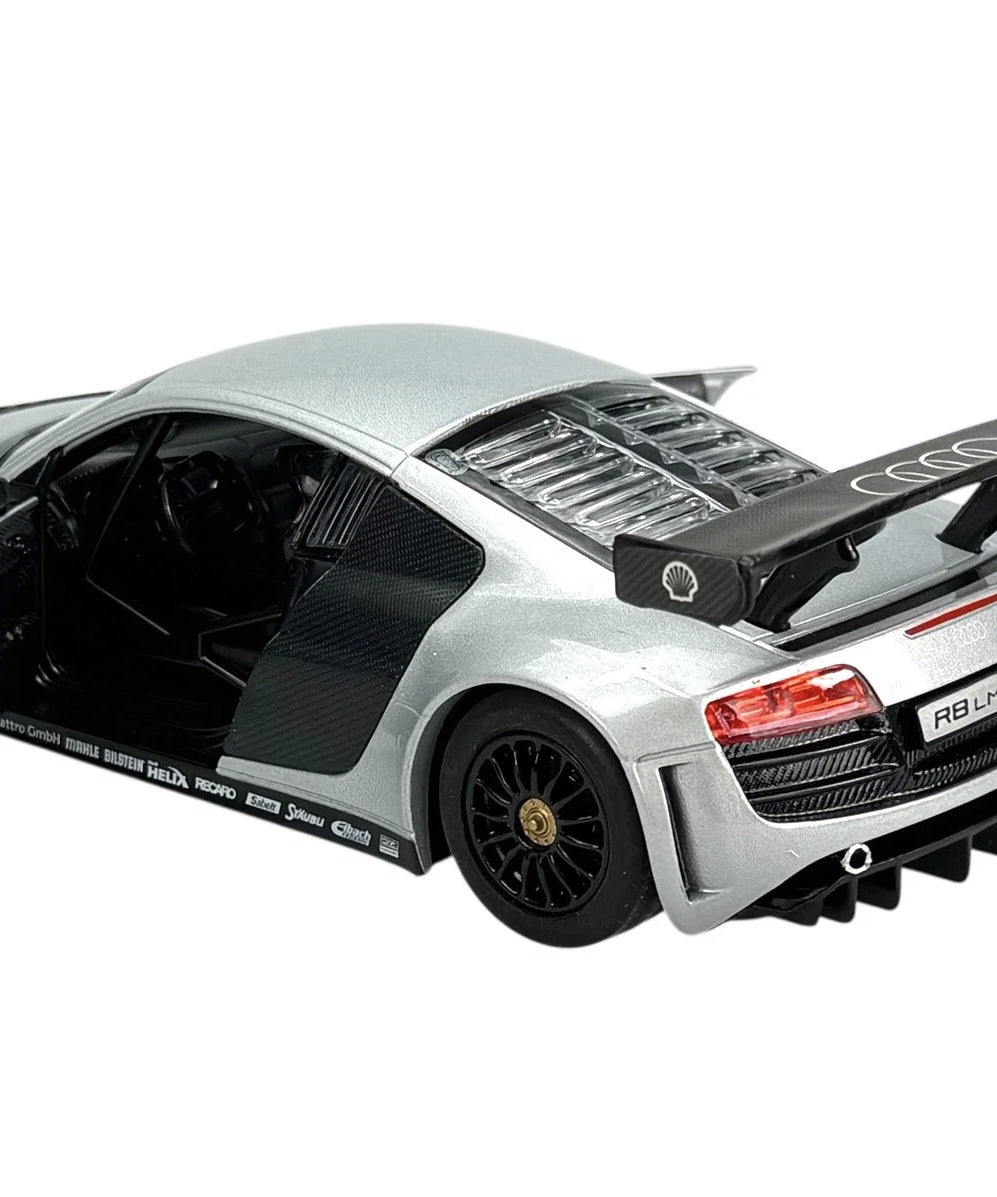 Rastar Audi R8 LMS 1:24 Scale Official Licensed Die Cast Model Car - Professional Racing Sport Car Collectible with Openable Doors, Detailed Interior for Ages 14+ Years - Perfect Gift for Car Enthusiasts and Collectors - MINIMEE KIDS