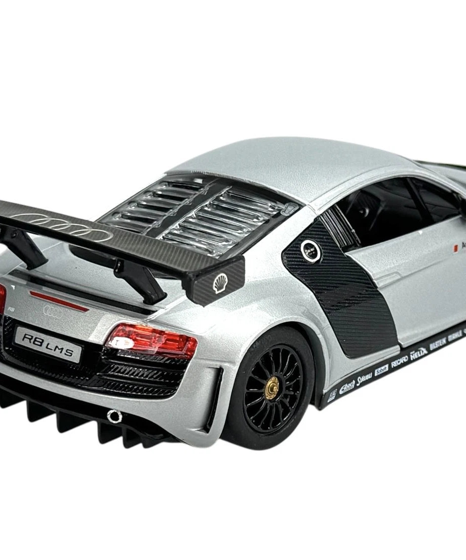 Rastar Audi R8 LMS 1:24 Scale Official Licensed Die Cast Model Car - Professional Racing Sport Car Collectible with Openable Doors, Detailed Interior for Ages 14+ Years - Perfect Gift for Car Enthusiasts and Collectors - MINIMEE KIDS