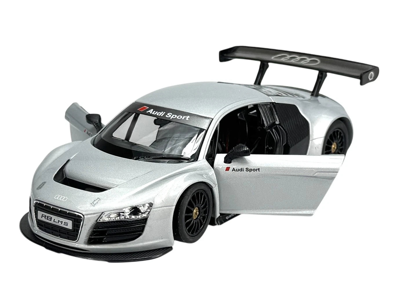 Rastar Audi R8 LMS 1:24 Scale Official Licensed Die Cast Model Car - Professional Racing Sport Car Collectible with Openable Doors, Detailed Interior for Ages 14+ Years - Perfect Gift for Car Enthusiasts and Collectors