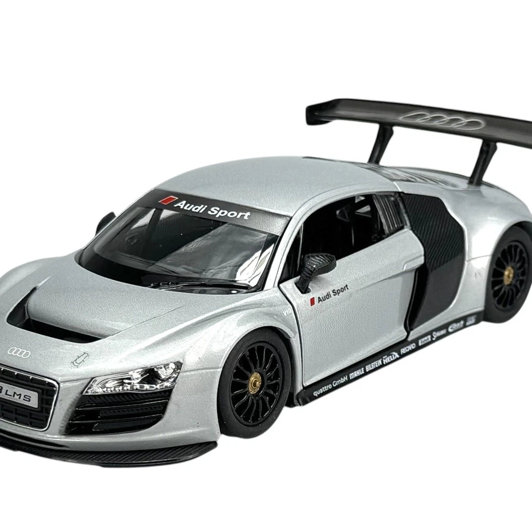 Rastar Audi R8 LMS 1:24 Scale Official Licensed Die Cast Model Car - Professional Racing Sport Car Collectible with Openable Doors, Detailed Interior for Ages 14+ Years - Perfect Gift for Car Enthusiasts and Collectors