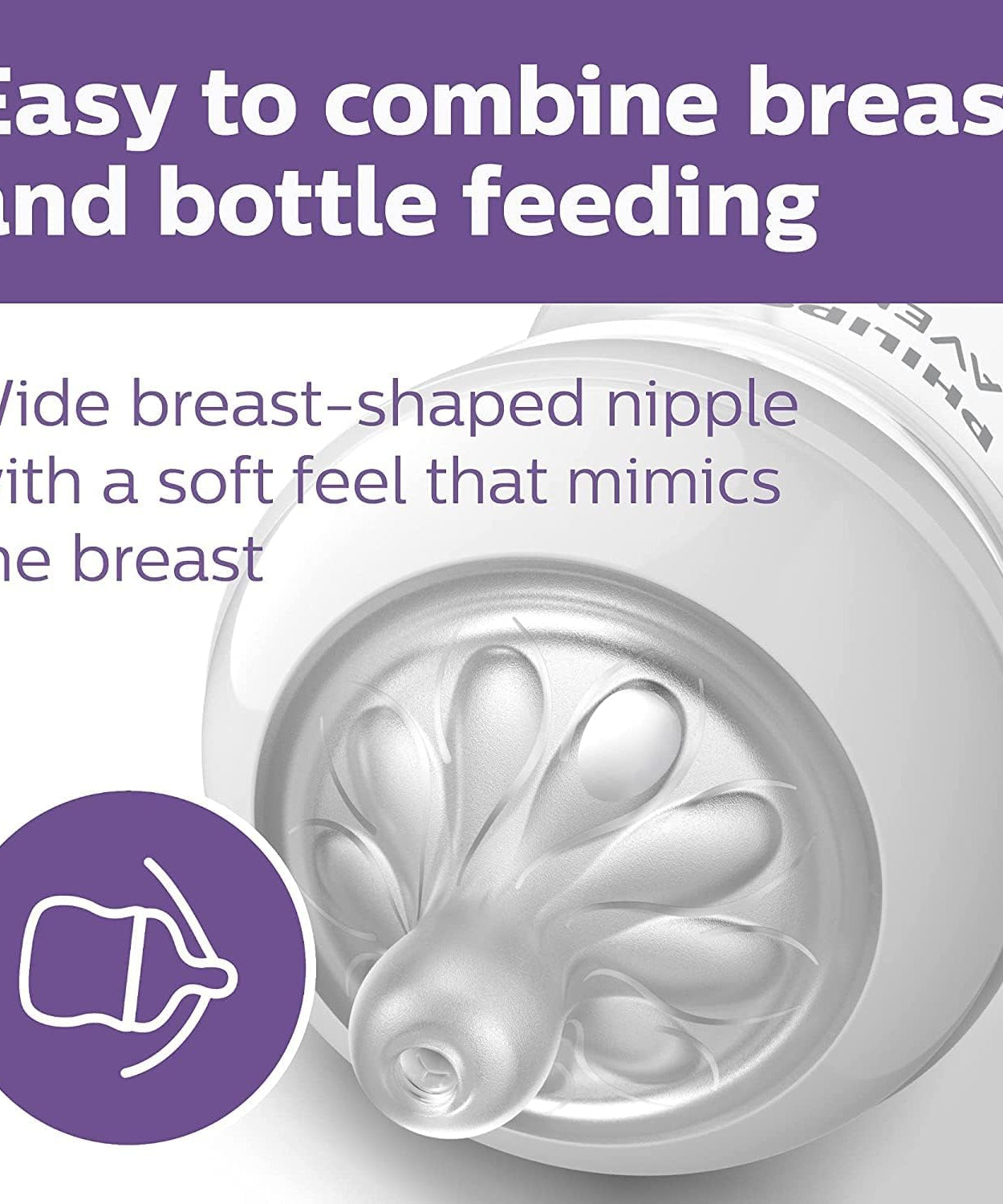 Philips Avent Natural Response Teat for 6+ Months | Flow 5 Teats (2-Pack) | SCY965/02 - MINIMEE KIDS