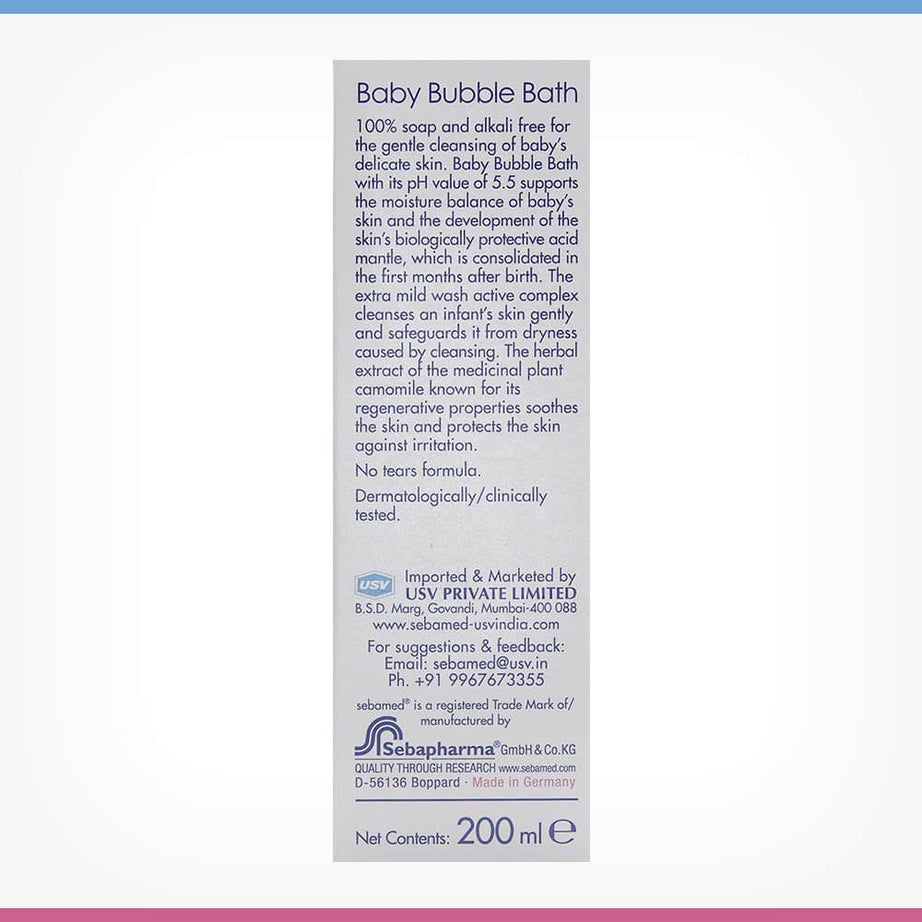 Baby Sebamed Bubble Bath for Delicate skin with Camomile- 200ml - MINIMEE KIDS