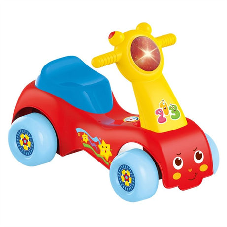 HUANGER Baby Music Rider Car with Lights & Music | Self-Ride Toy for Indoor & Outdoor Play