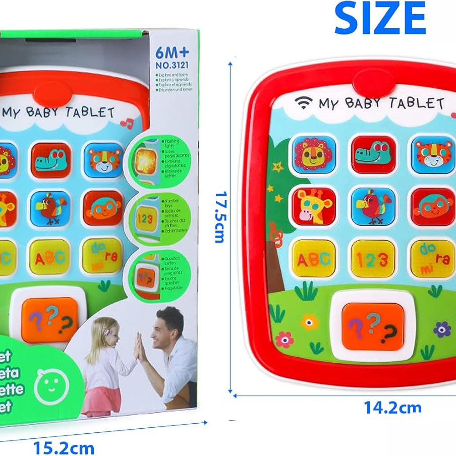 Hola Interactive Learning Tablet Toy for Babies 6 Months+ with Lights, Sounds, Alphabet, Numbers, and Animal Buttons