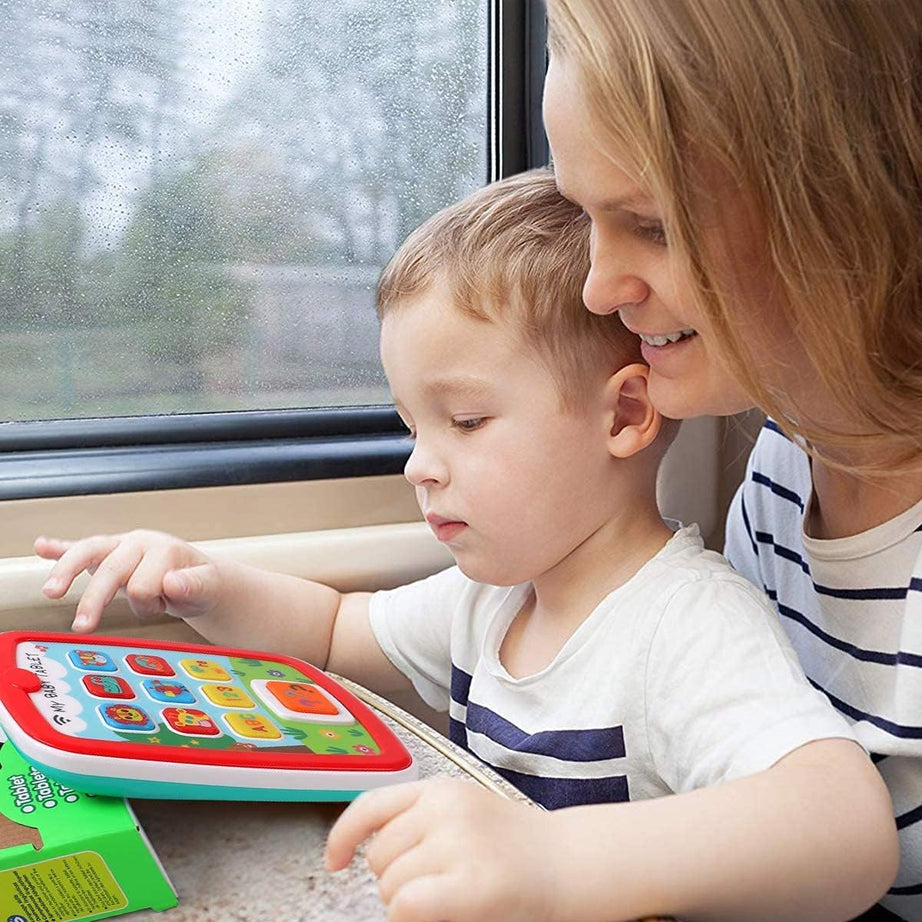 Hola Interactive Learning Tablet Toy for Babies 6 Months+ with Lights, Sounds, Alphabet, Numbers, and Animal Buttons
