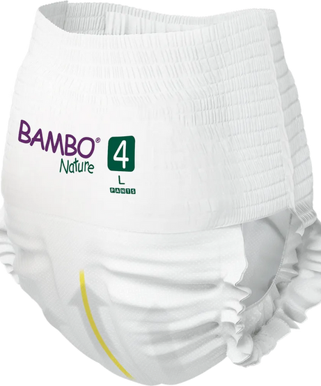 Bambo Nature Pant Style Diapers 4 - L 7-12 kg (Pack of 20) | Skin-Friendly & Eco-Friendly - MINIMEE KIDS