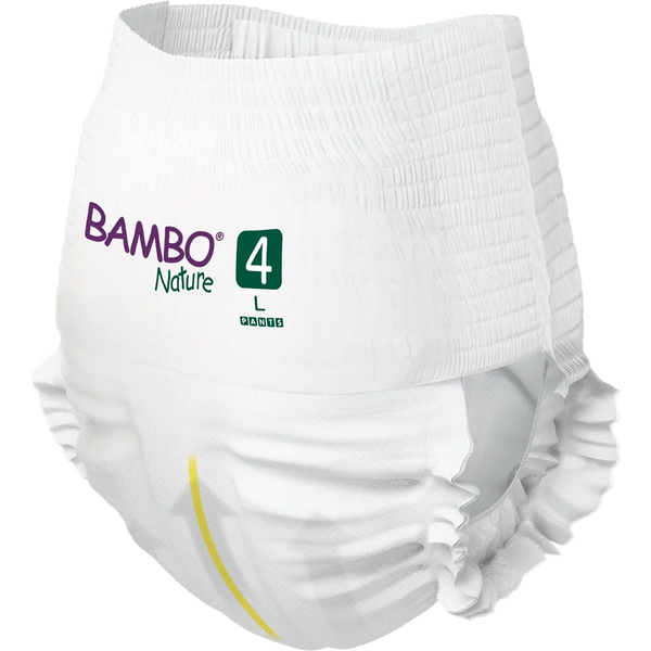 Bambo Nature Pant Style Diapers 4 - L 7-12 kg (Pack of 20) | Skin-Friendly & Eco-Friendly - MINIMEE KIDS
