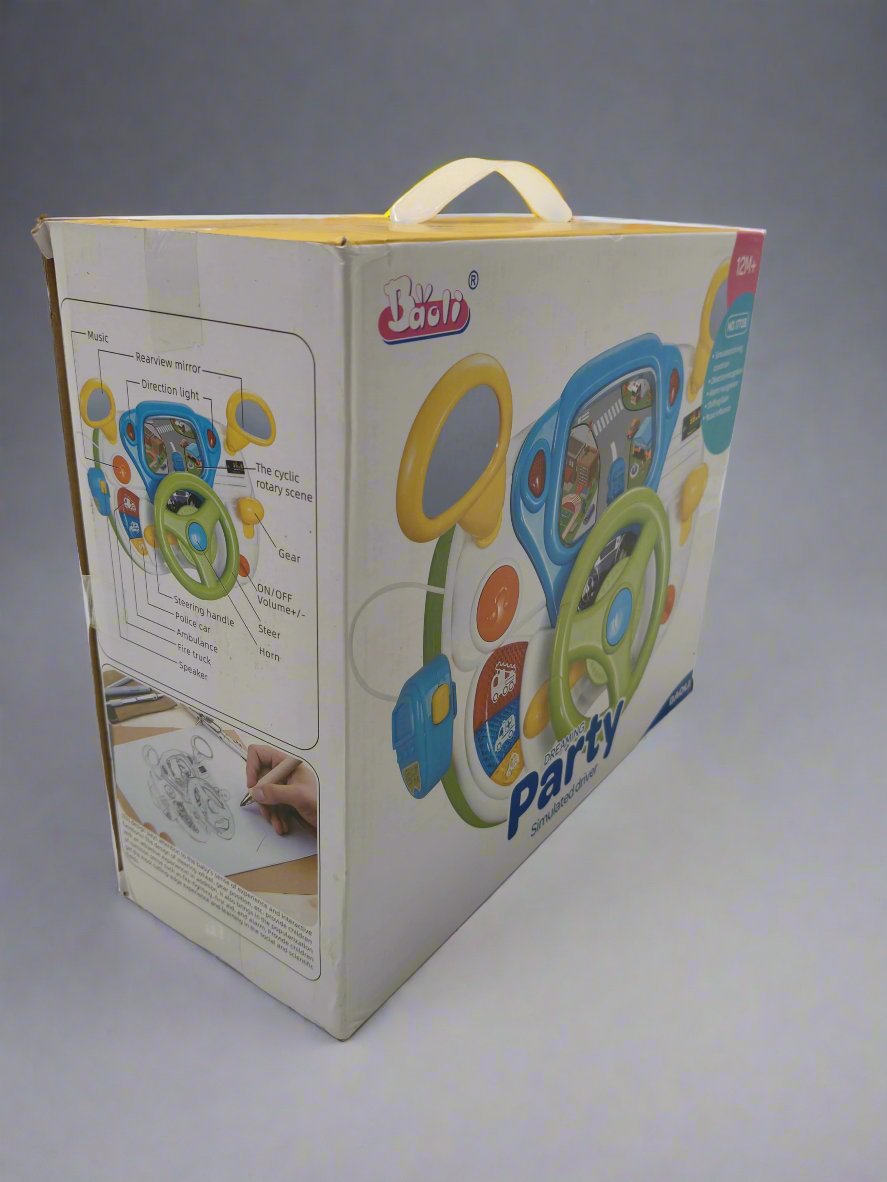 Baoli Dreaming Party Simulated Driver | Steering Wheel Toys with Light & Music for Girls & Boys | Educational Simulation Driving Toy for Ages 1-5 - MINIMEE KIDS