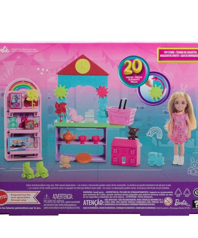 Barbie Chelsea Can Be…™ Toy Store Playset with Blonde Doll, Shop Counter, Display Stand & 15+ Accessories for Imaginative Shopping Play