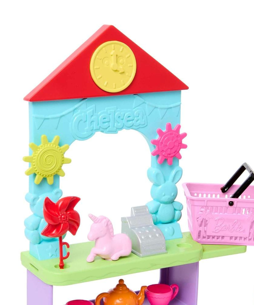 Barbie Chelsea Can Be…™ Toy Store Playset with Blonde Doll, Shop Counter, Display Stand & 15+ Accessories for Imaginative Shopping Play