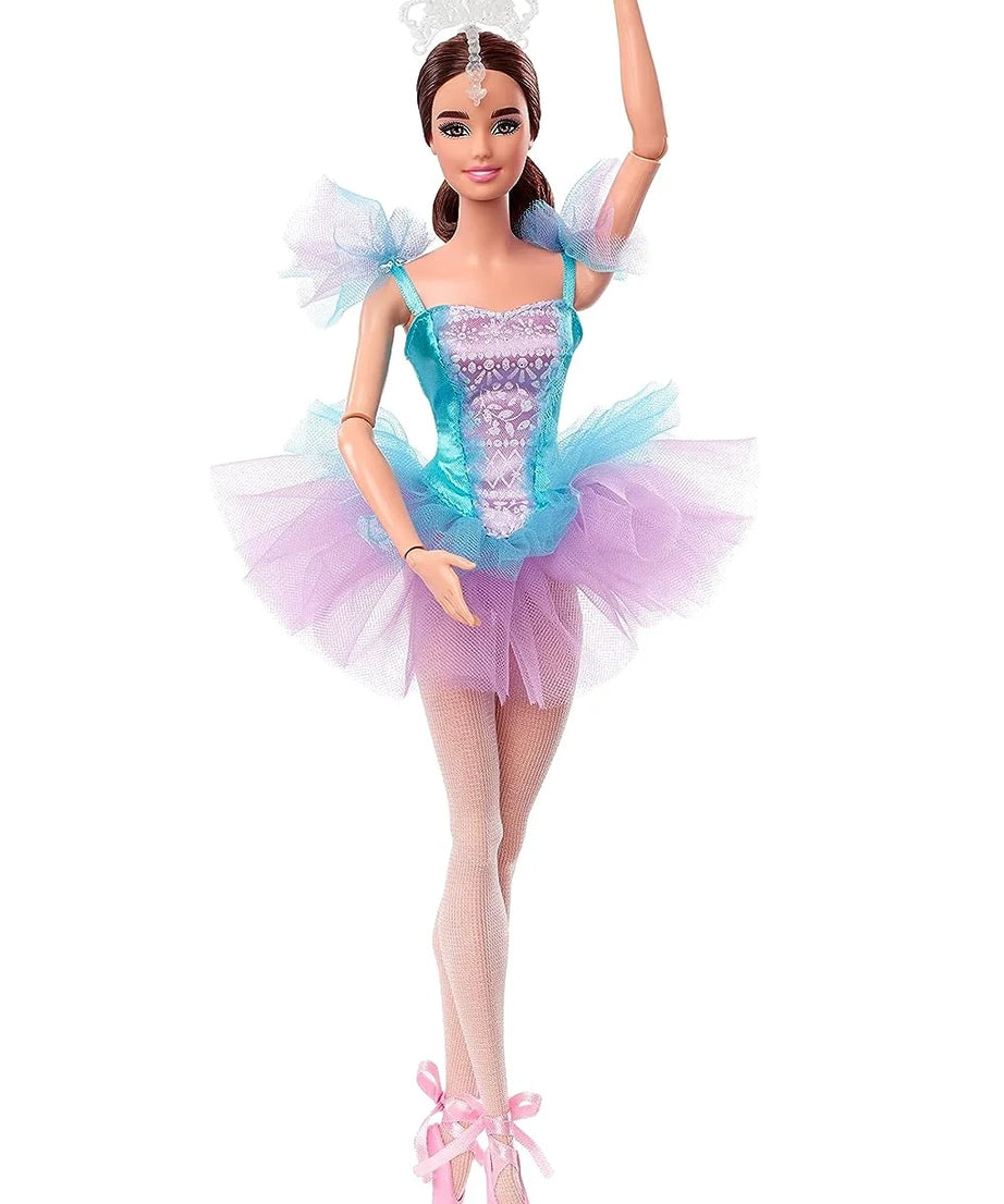 Barbie Signature Ballet Wishes™ Doll – 12-Inch Brunette Ballerina with Tutu, Pointe Shoes, Tiara – Perfect Gift for Young Dancers and Collectors – JCW44 - MINIMEE KIDS