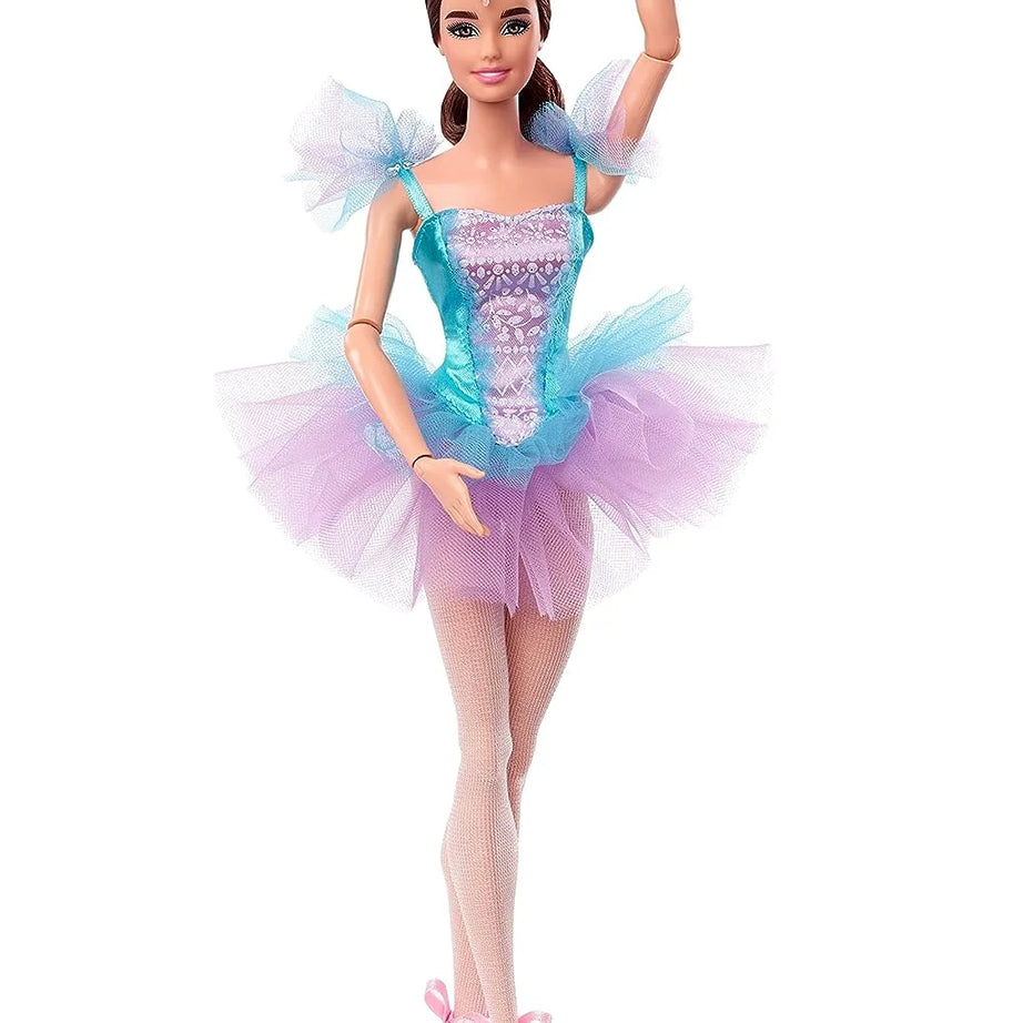 Barbie Signature Ballet Wishes™ Doll – 12-Inch Brunette Ballerina with Tutu, Pointe Shoes, Tiara – Perfect Gift for Young Dancers and Collectors – JCW44