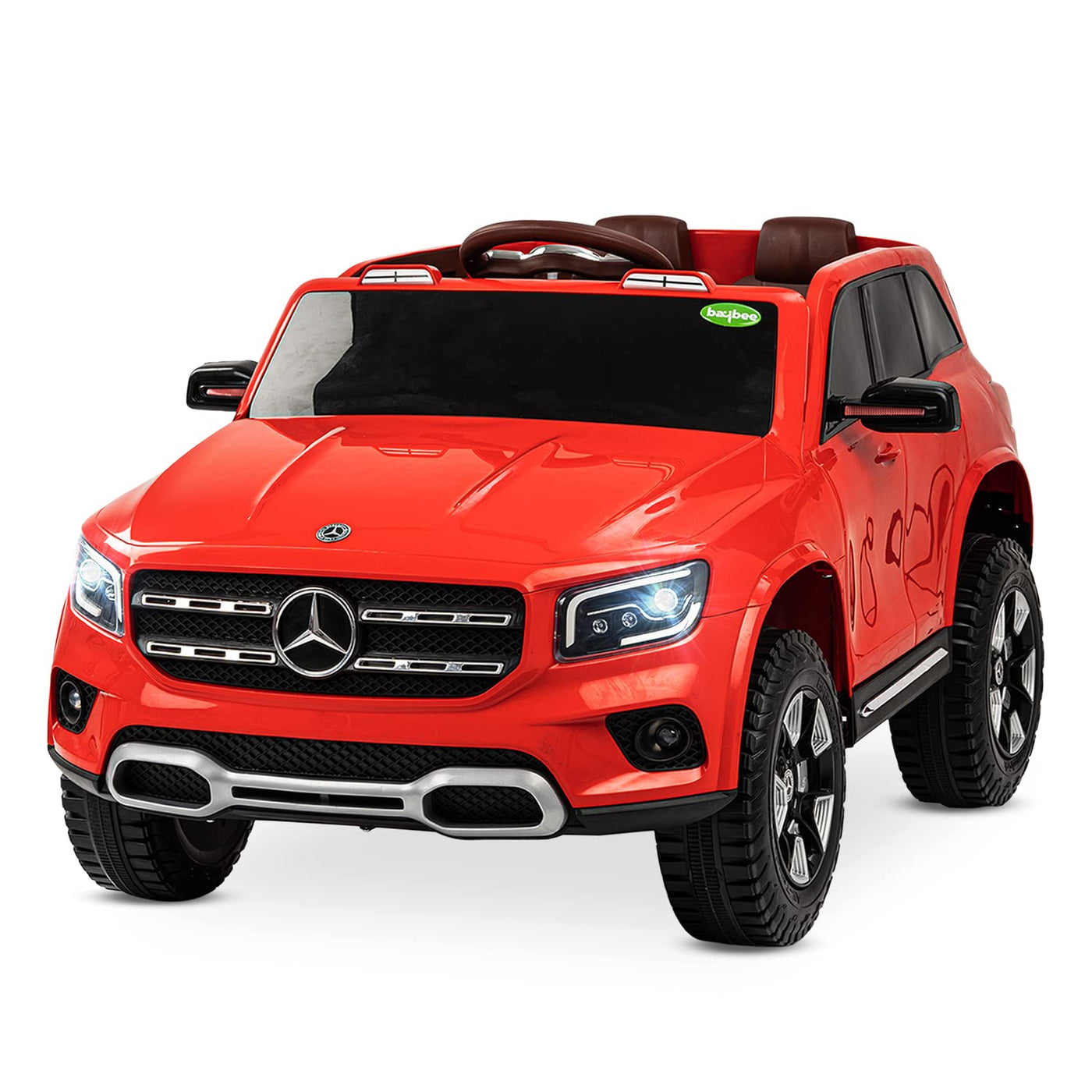 Baybee Licensed Mercedes GLB Battery Operated Ride on Kids Car for 2 to 6 Years Boys Girls (Red)