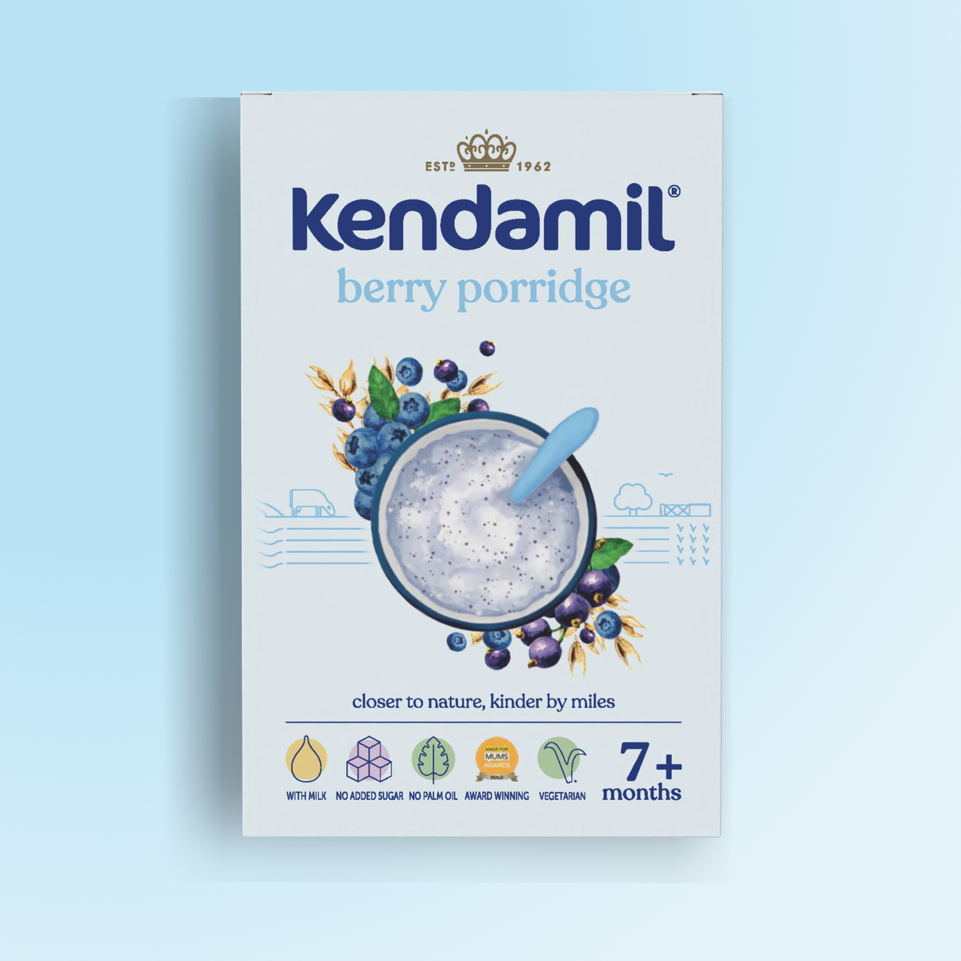 kendamil berry porridge for 7 months and above