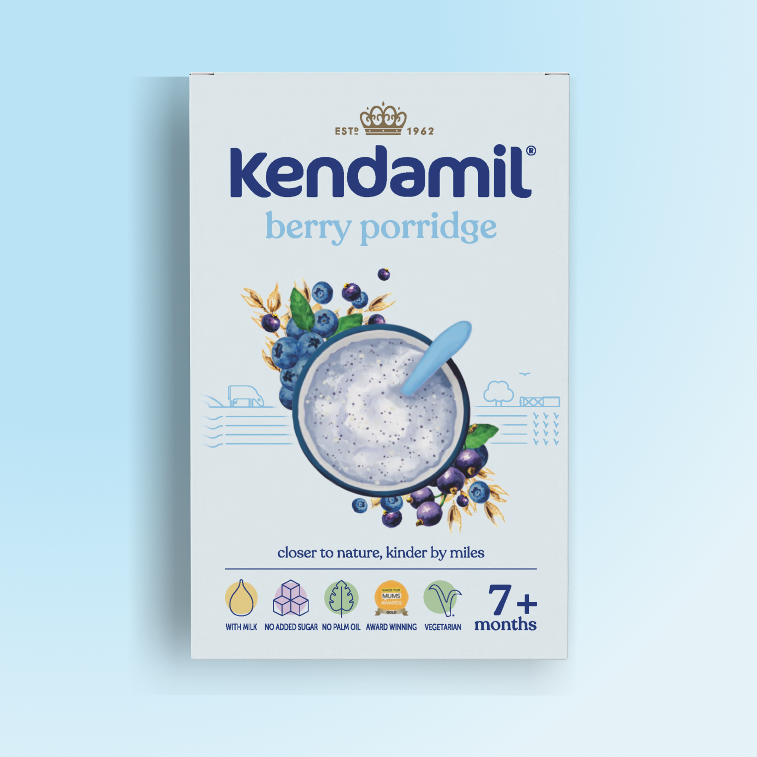 kendamil berry porridge for 7 months and above