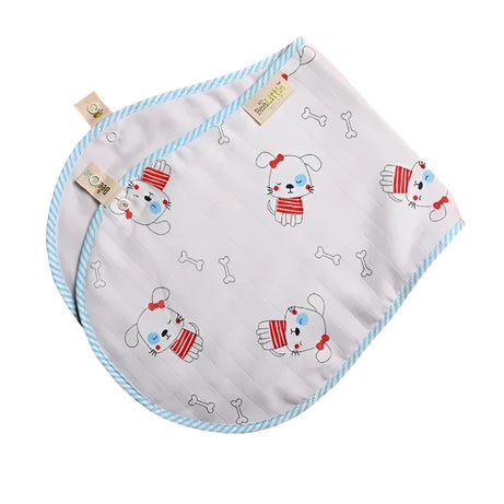 BeeLittle Organic Bow Bow Muslin Burpy Bib - 100% Soft Cotton | Stylish & Absorbent Burp Cloth for Babies | 58 cm x 23 cm