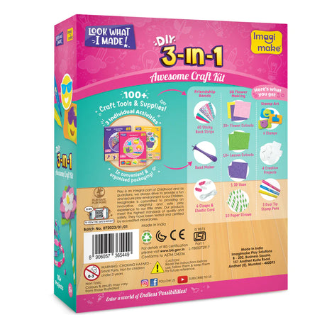imagi make DIY 3-in-1 Awesome Craft Kit