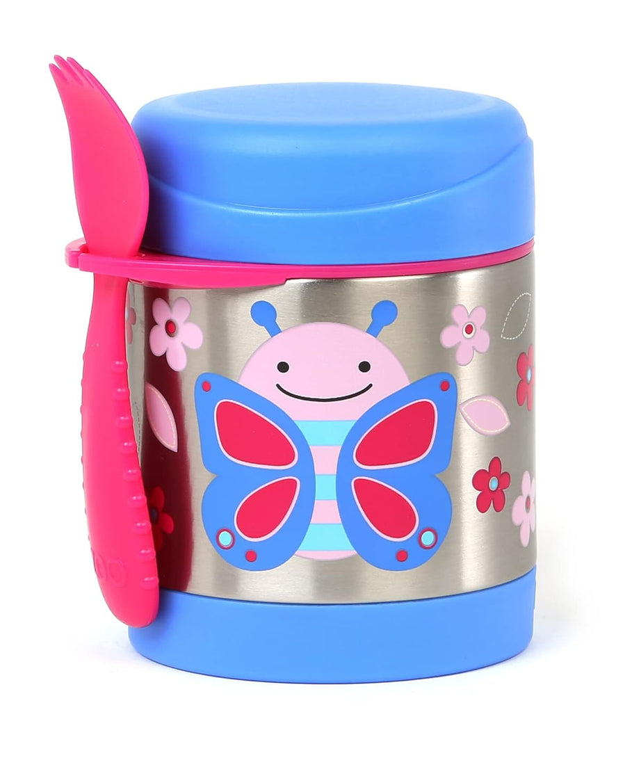 Skip Hop Zoo Insulated Stainless Steel Food Jar | BPA Free, 325ml, Keeps Food Cold for 5 Hours & Warm for 7 Hours