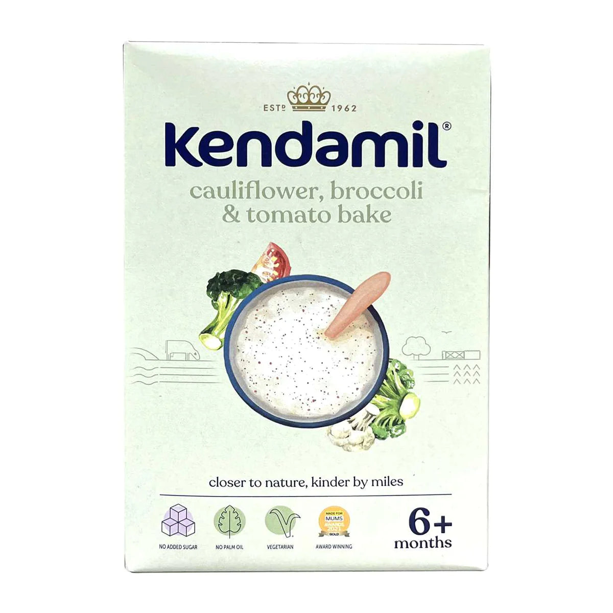 Kendamil Cauliflower Broccoli & Tomato Bake Cereal for your Baby 6+months - 150g