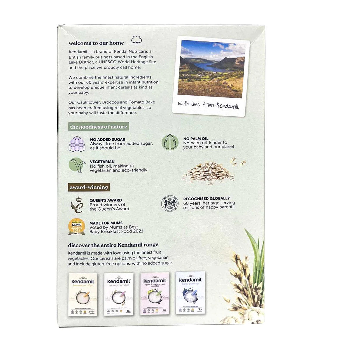 Kendamil Cauliflower Broccoli & Tomato Bake Cereal for your Baby 6+months - 150g - MINIMEE KIDS