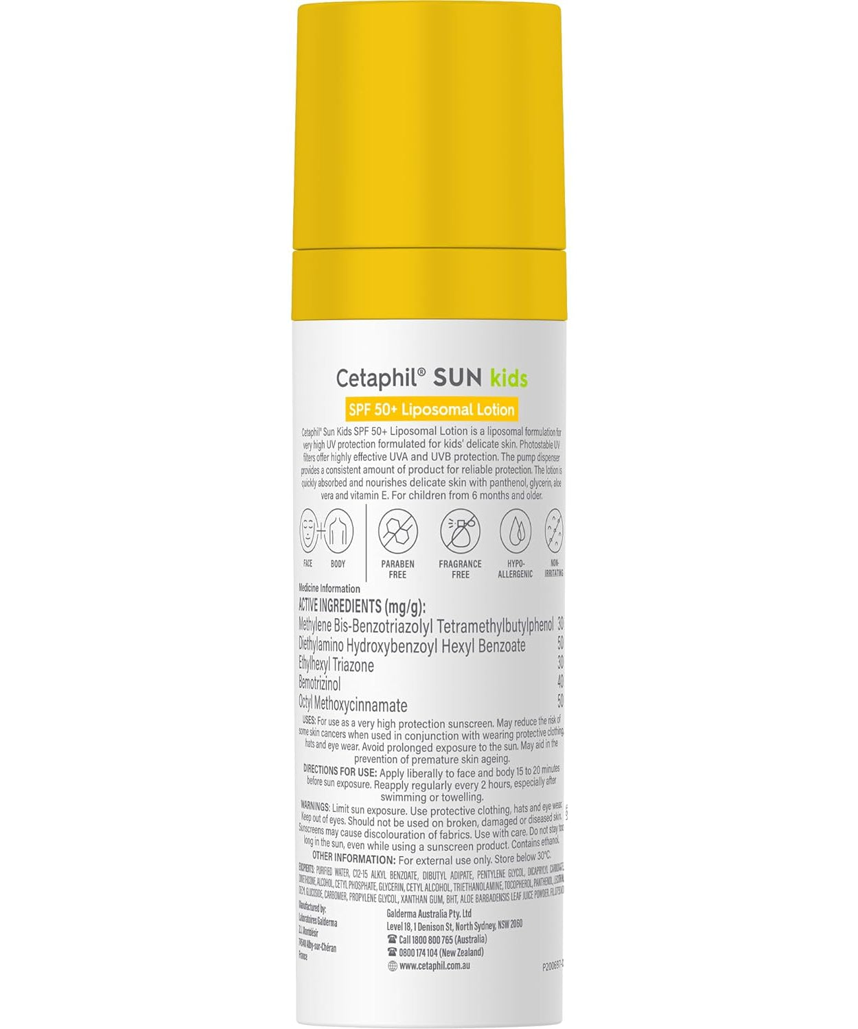 Cetaphil Sun Kids SPF 50+ Liposomal Lotion Sun Protection for All Skin Types - 150ml - MINIMEE KIDS