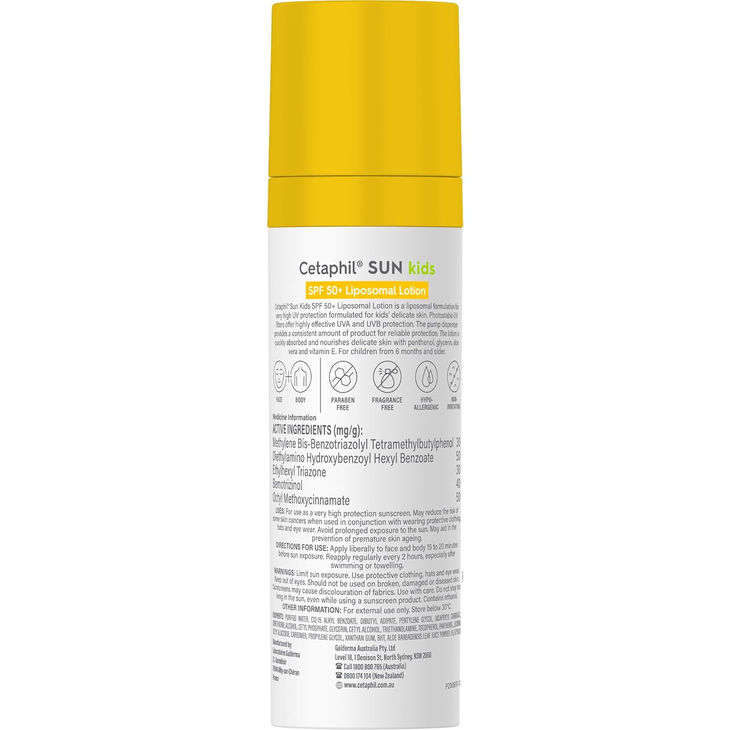 Cetaphil Sun Kids SPF 50+ Liposomal Lotion Sun Protection for All Skin Types - 150ml - MINIMEE KIDS