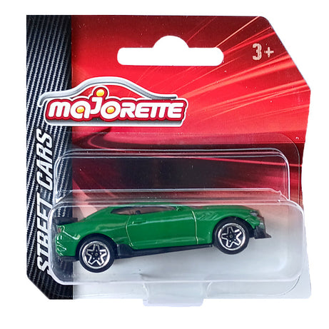 Majorette Street Cars Chevrolet Camaro | Officially Licensed Green Die-Cast Metal Muscle Car | Realistic 1:64 Scale Model for Kids and Collectors Aged 3+