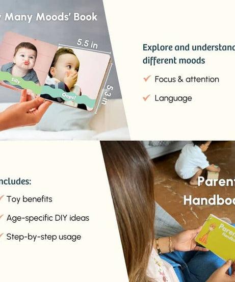 Curious Cub Level 6 Play & Learn Montessori Kit (11-12 Months+) | 7-Piece Educational Toy Set for Logic, Coordination & Emotional Intelligence | minimee kids