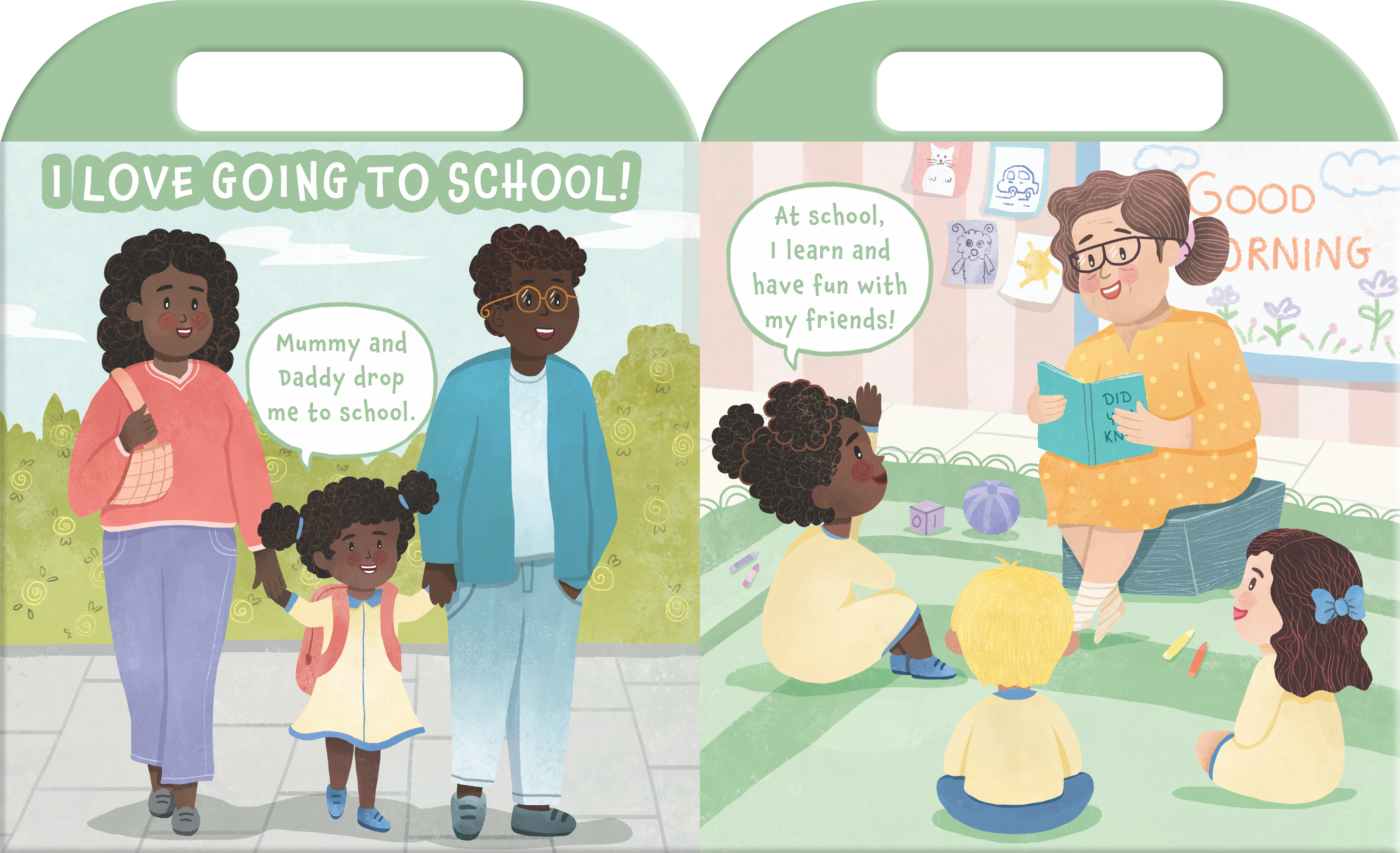 My Carry-Along Book of Daily Fun – Interactive Toddler Board Book with Built-In Handle for Everyday Routines, Toddler Habits, and Early Childhood Structure