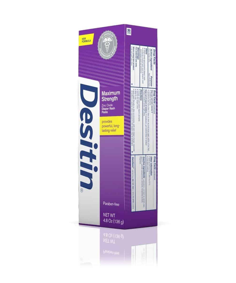 DESITIN® Maximum Strength Zinc Oxide Diaper Rash Paste – 136g | Advanced Protection & Soothing Relief for Baby’s Delicate Skin | Hypoallergenic & Pediatrician-Tested