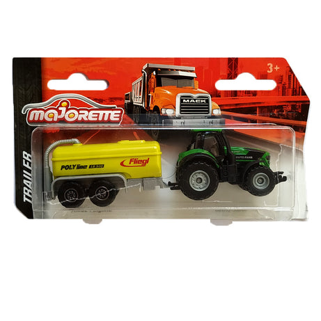 Majorette Trailer Series Die-Cast Vehicle Set - 6 Variants | Realistic Trailer Transporter Toys | High-Quality Metal & Plastic Construction