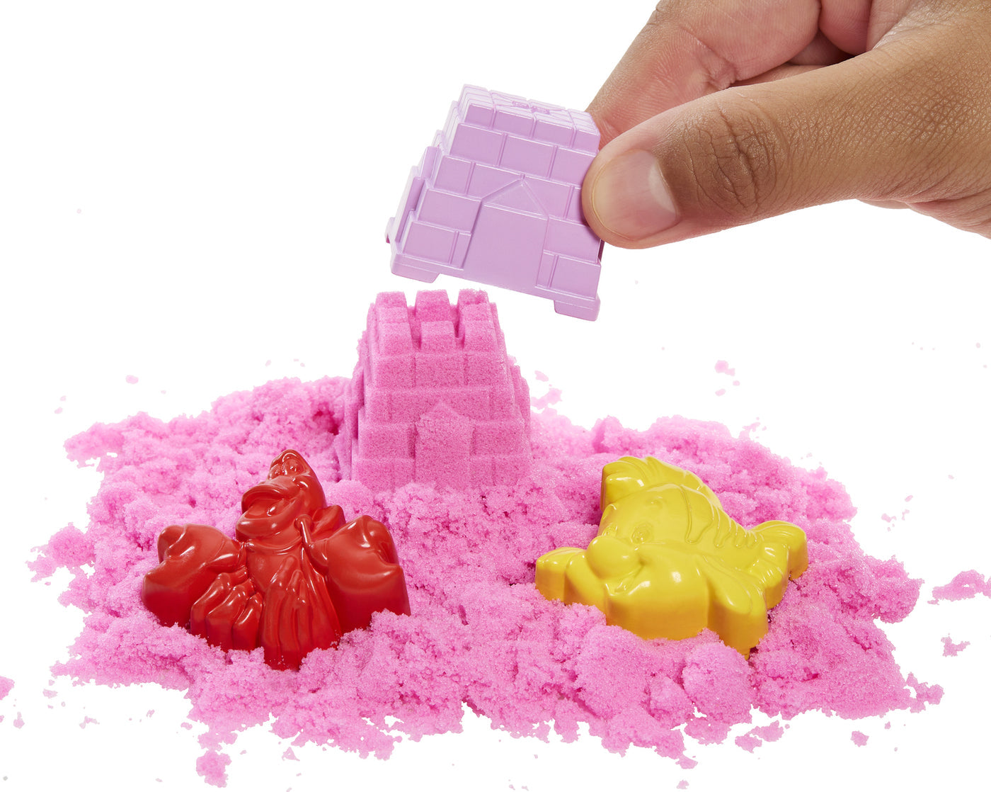 Disney Princess Swim and Sand Ariel Doll – Little Barbie Mermaid Toy with Shell Pool, Moldable Sand, Sand Molds & 5 Accessories for Kids 3+ Years