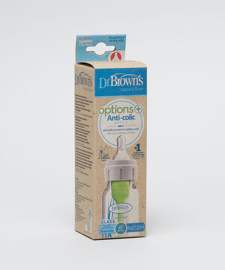 Dr. Brown’s Natural Flow Options+ Anti-Colic Baby Bottle Narrow for 0+ Months - 120ml - MINIMEE KIDS
